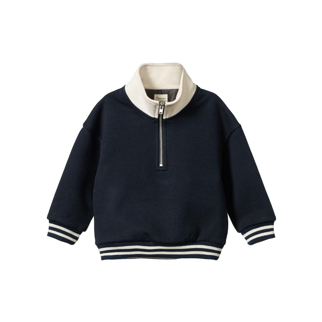 Nature Baby Organic Cotton Camper Sweatshirt (Navy)