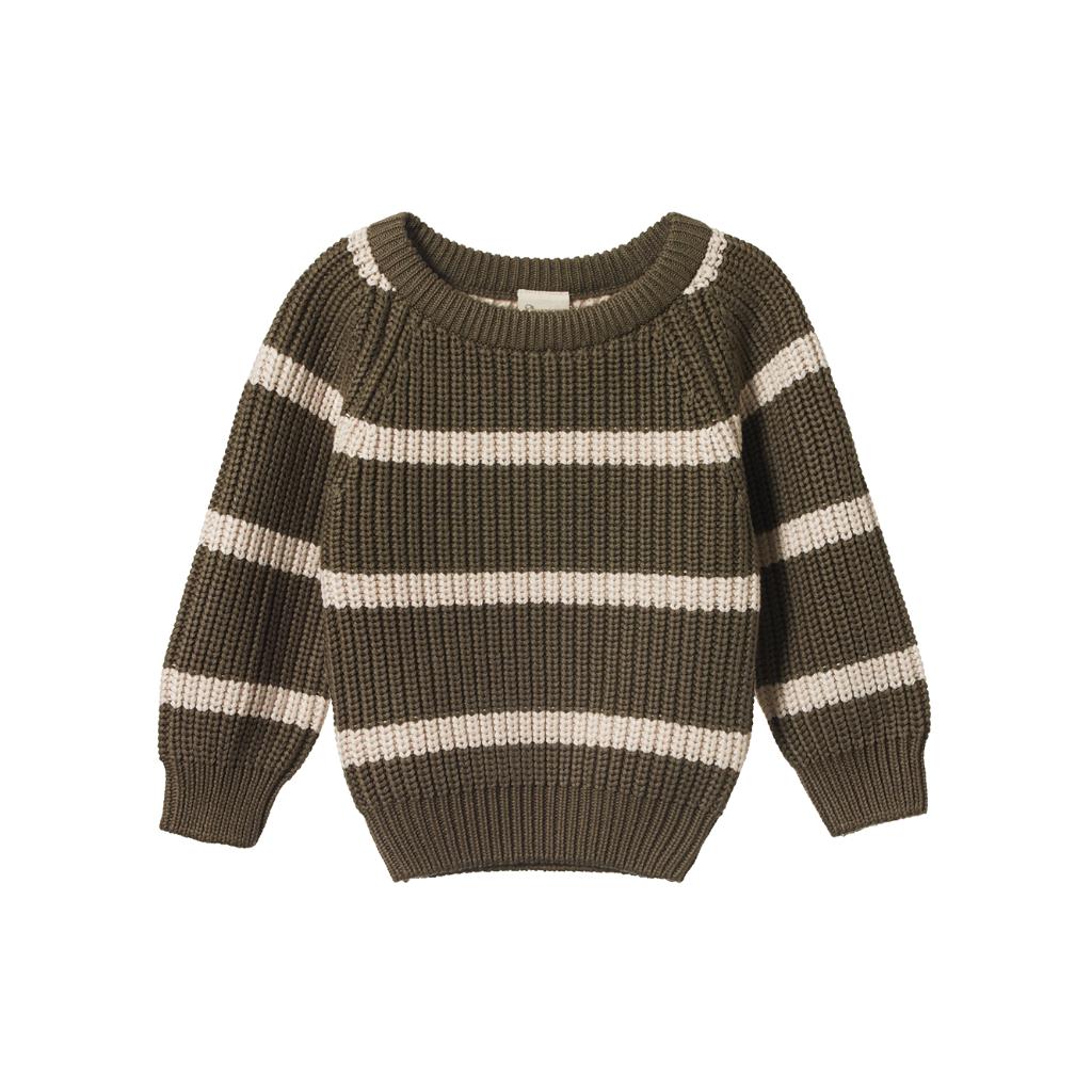 Nature Baby Billy Jumper (Seed/Oatmeal Marle Stripe)