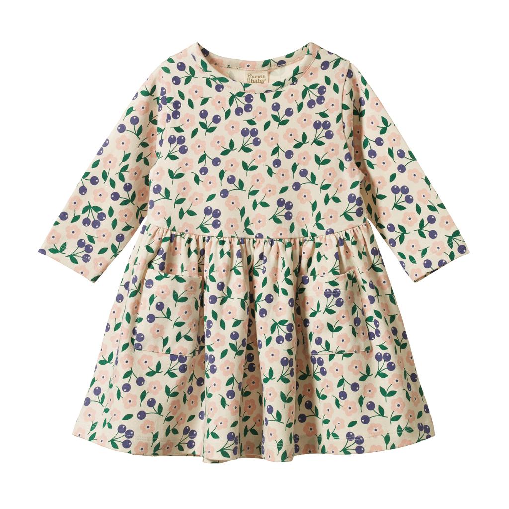 Nature Baby L/S Twirl Dress (Grande Briarwood Print)