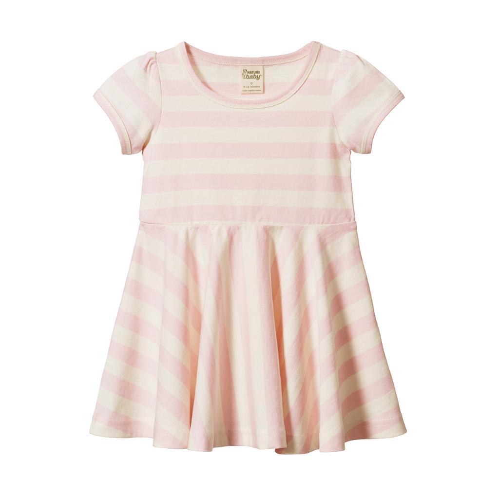 Nature Baby Seaside Dress (Cotton Candy Stripe)