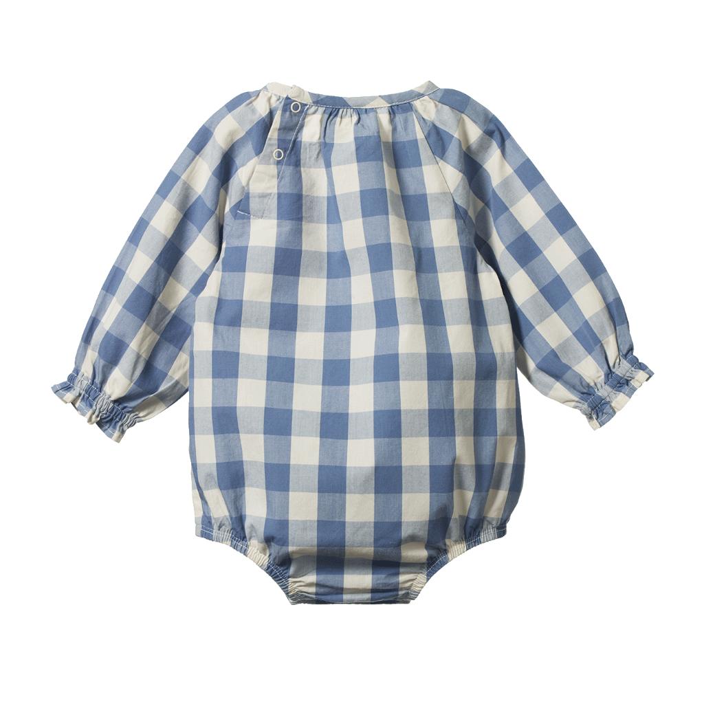 Nature Baby Meadow Bodysuit Gingham (Bluebelle Check)
