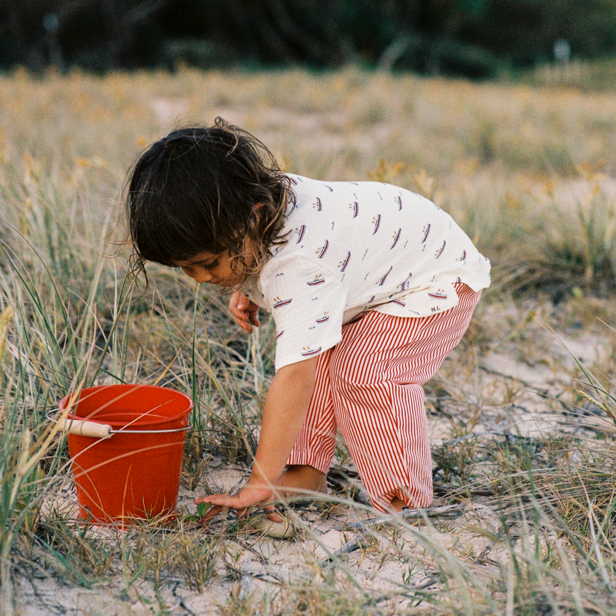 Nature Baby Muslin S/S Caravan Shirt (Row Boats Print)