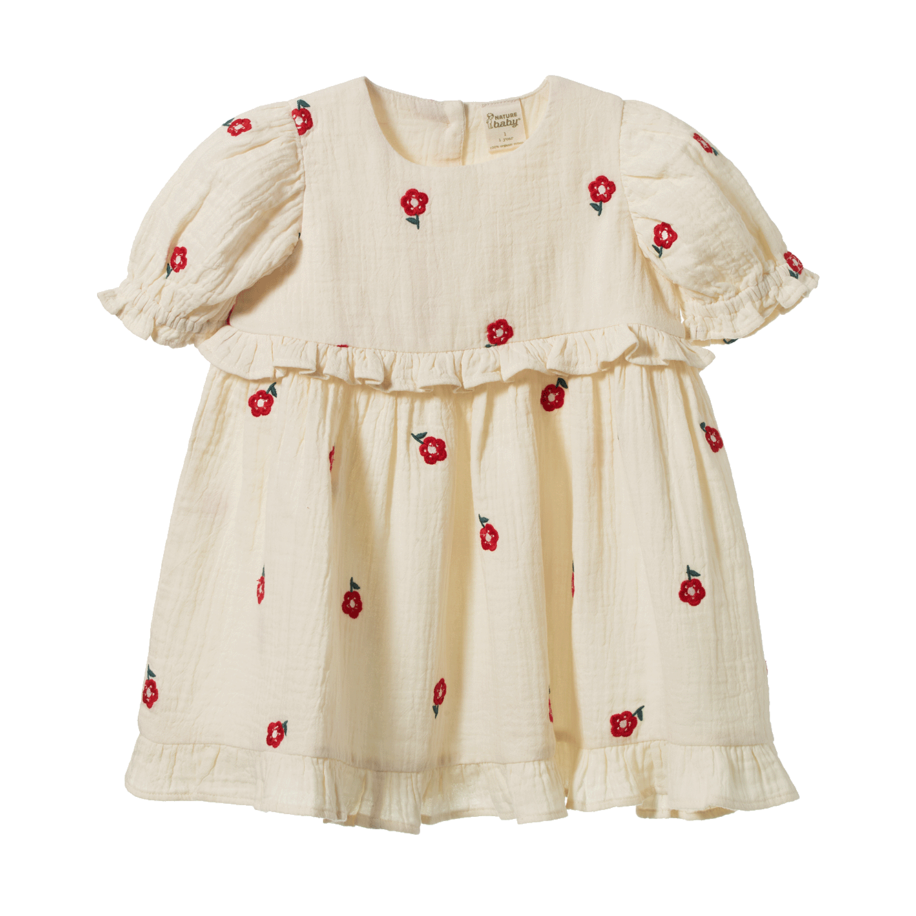 Nature Baby Valentina Dress (Red Flora)