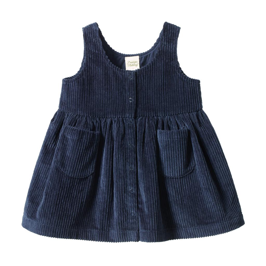 Nature Baby Amelia Pinafore (Navy)