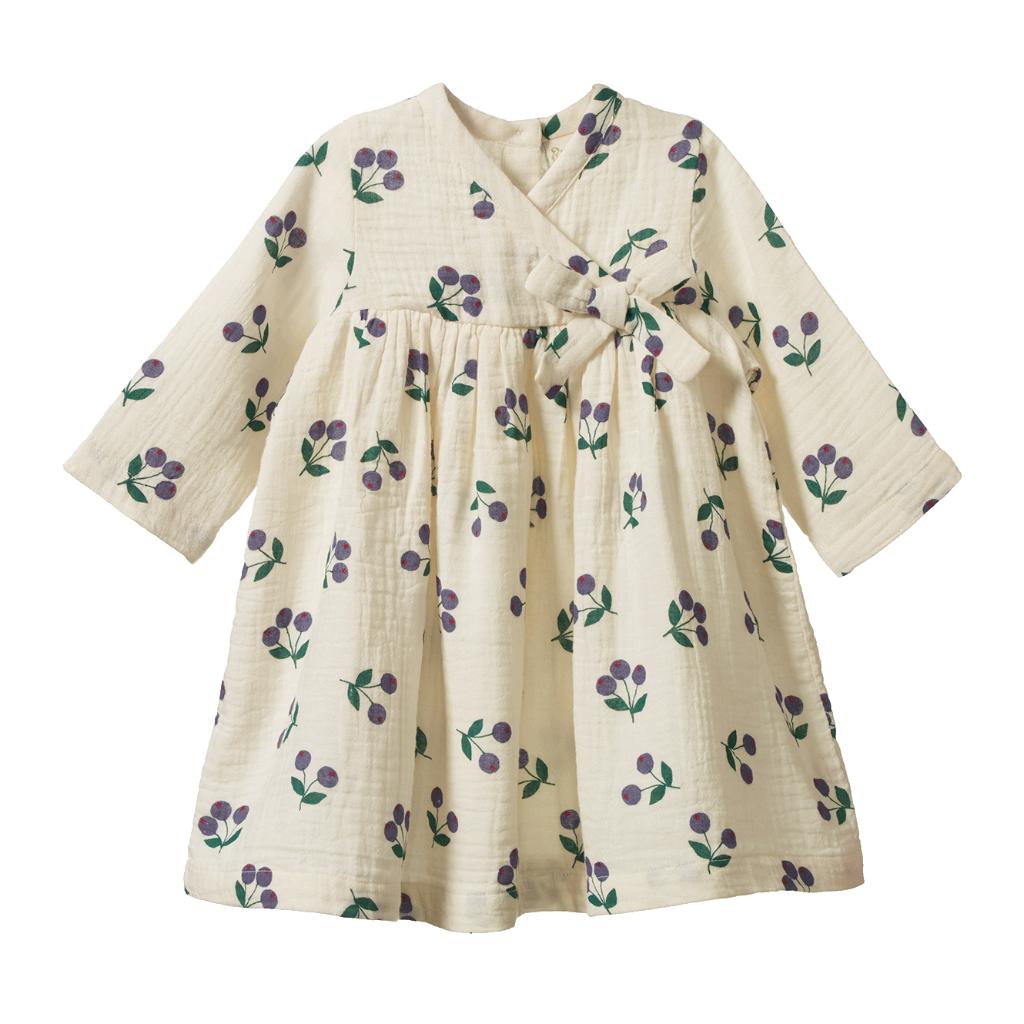 Nature Baby Mabel Dress (Winter Berry Natural Print)