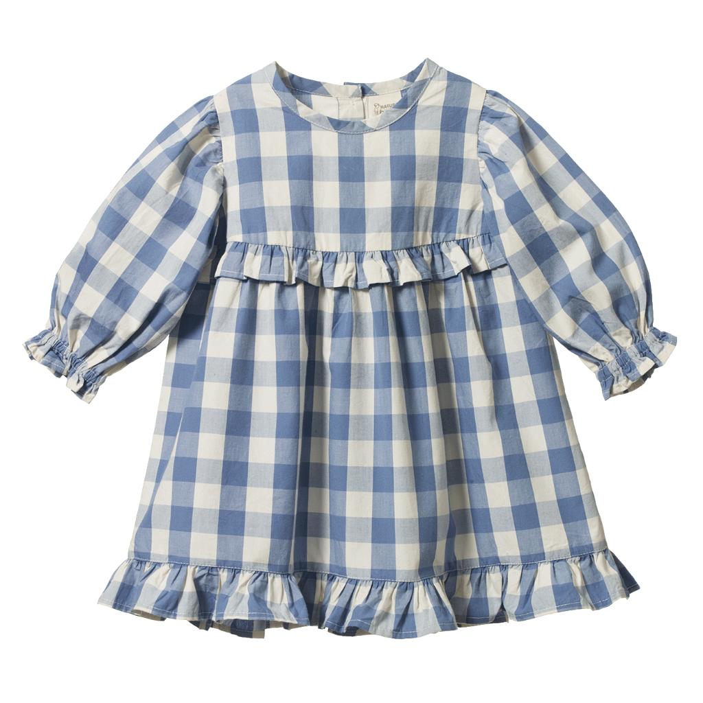 Nature Baby Nora Dress (Bluebelle Check)