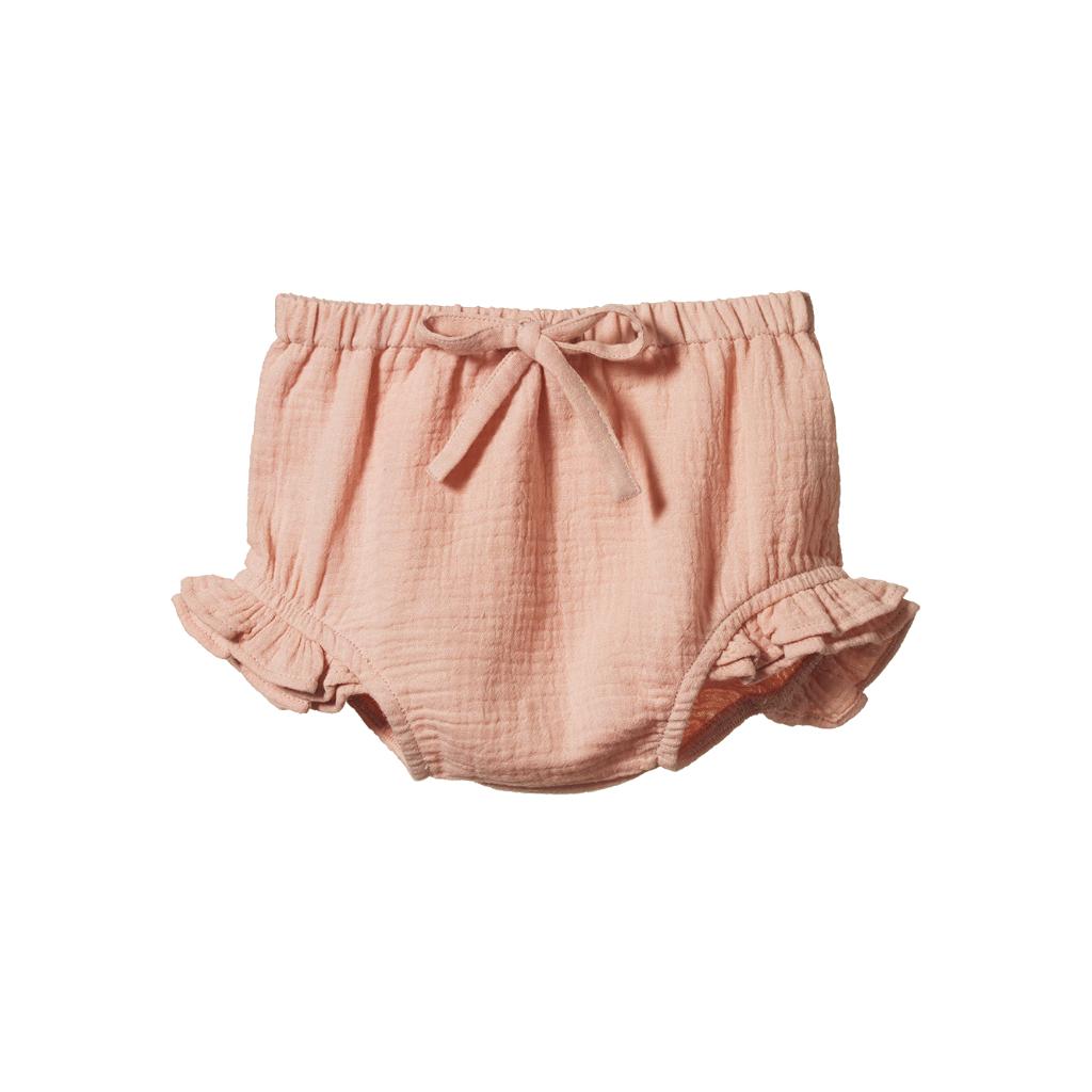 Nature Baby Muslin Petal Bloomers (Rose Dust)