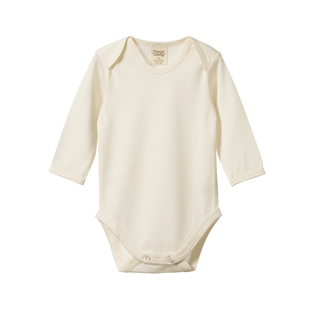 Nature Baby Merino L/S Bodysuit (Natural)