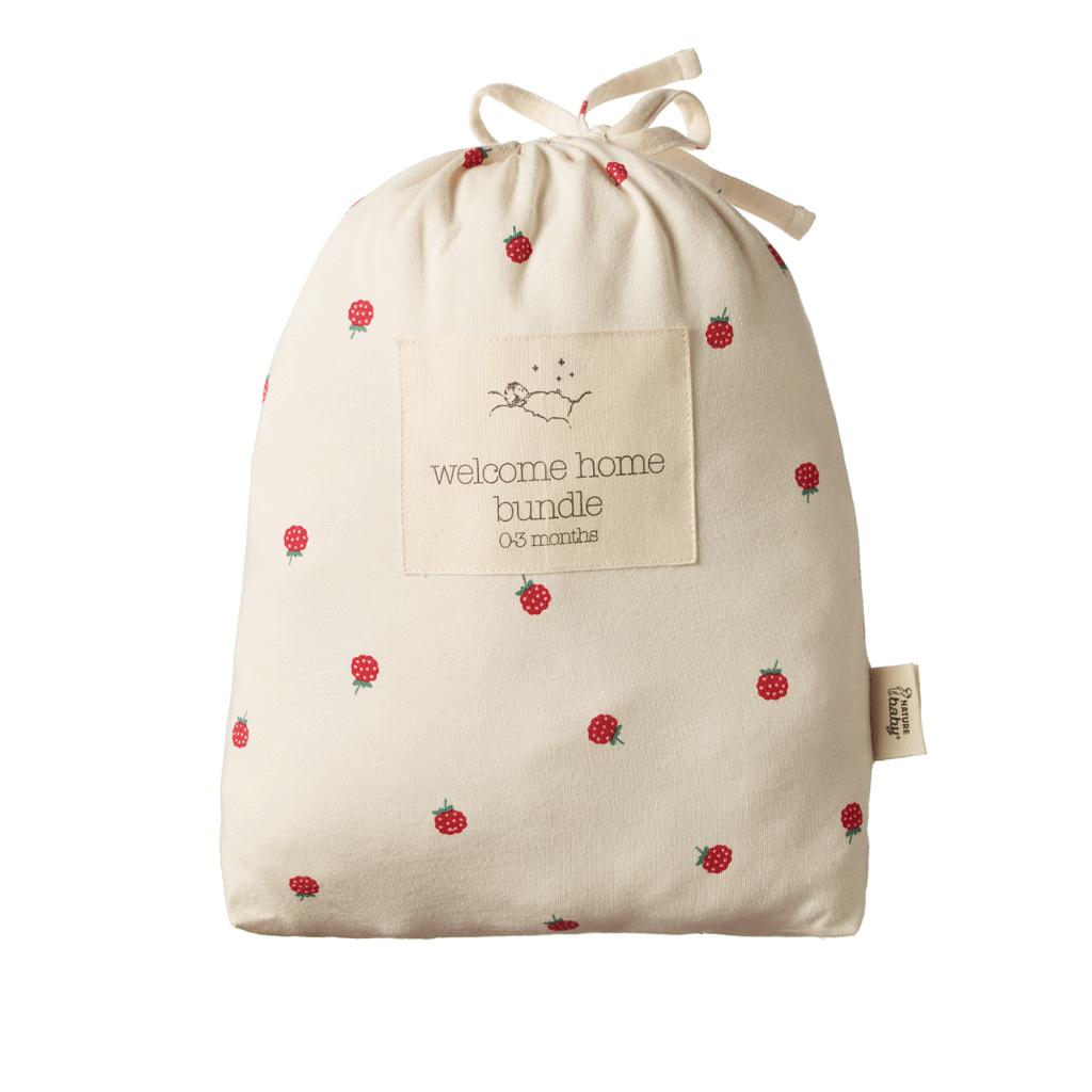 Nature Baby Welcome Home Bundle (Raspberry Print)