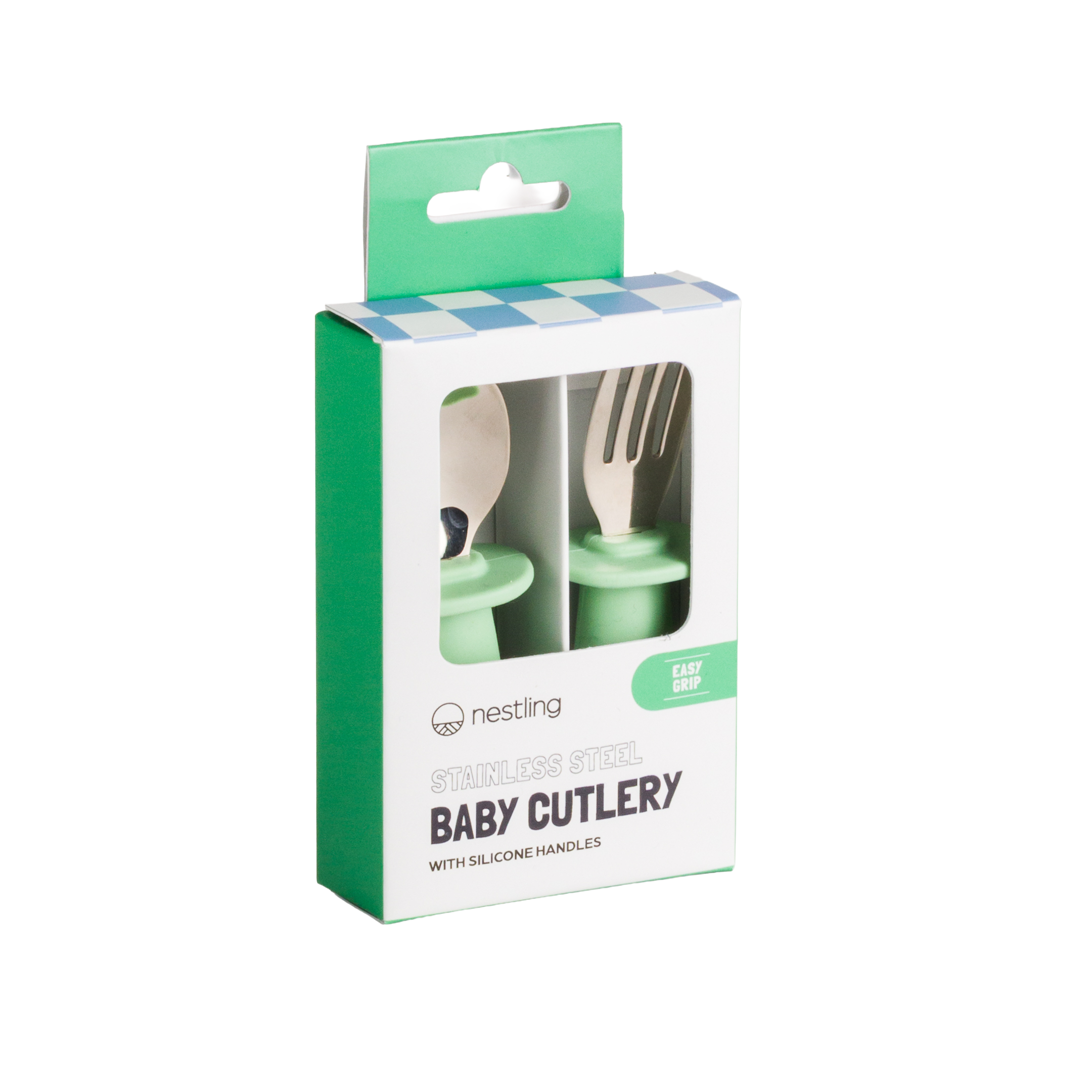 Nestling Baby Cutlery 2pk (Sage)