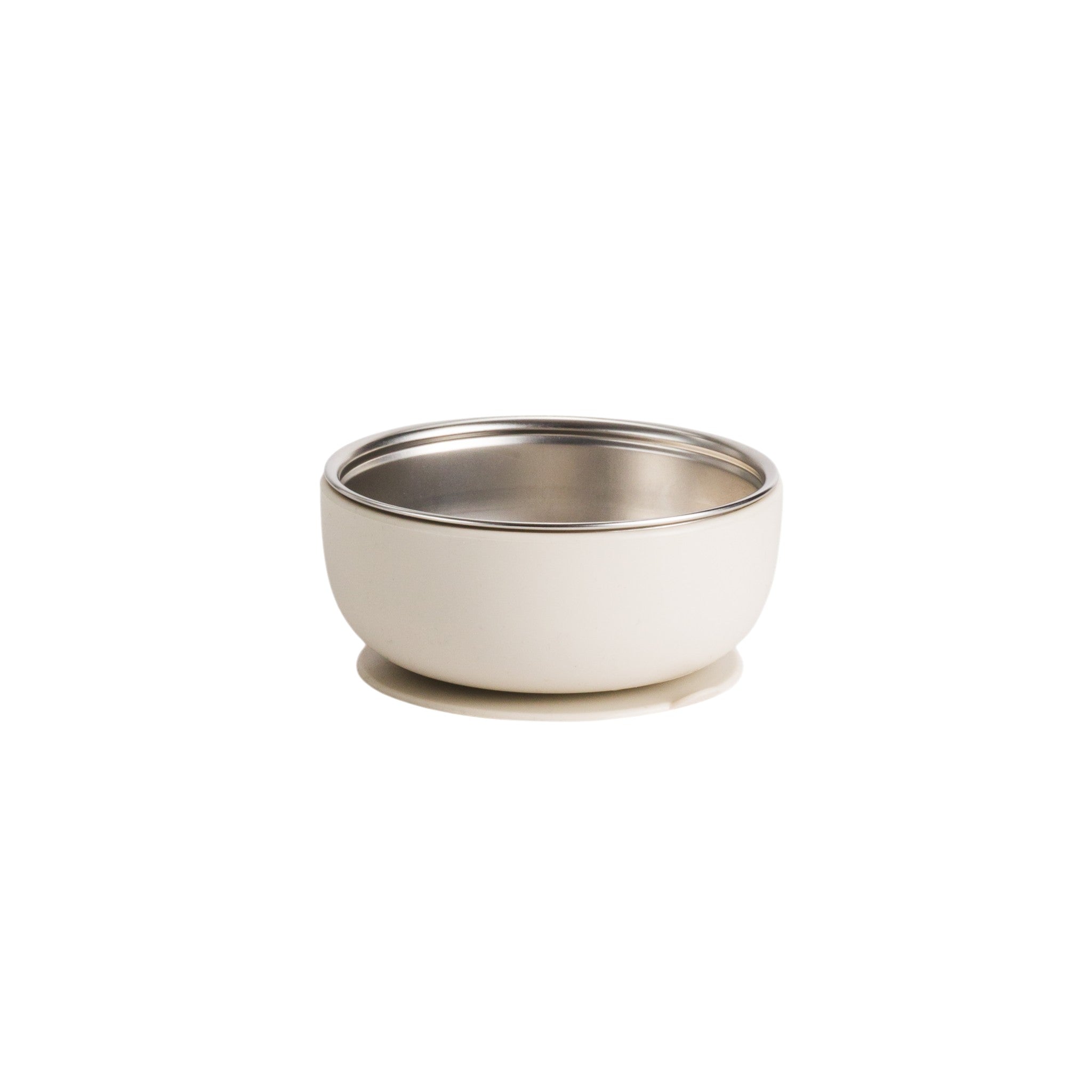 Nestling Stainless Steel Suction Bowl (Oat)