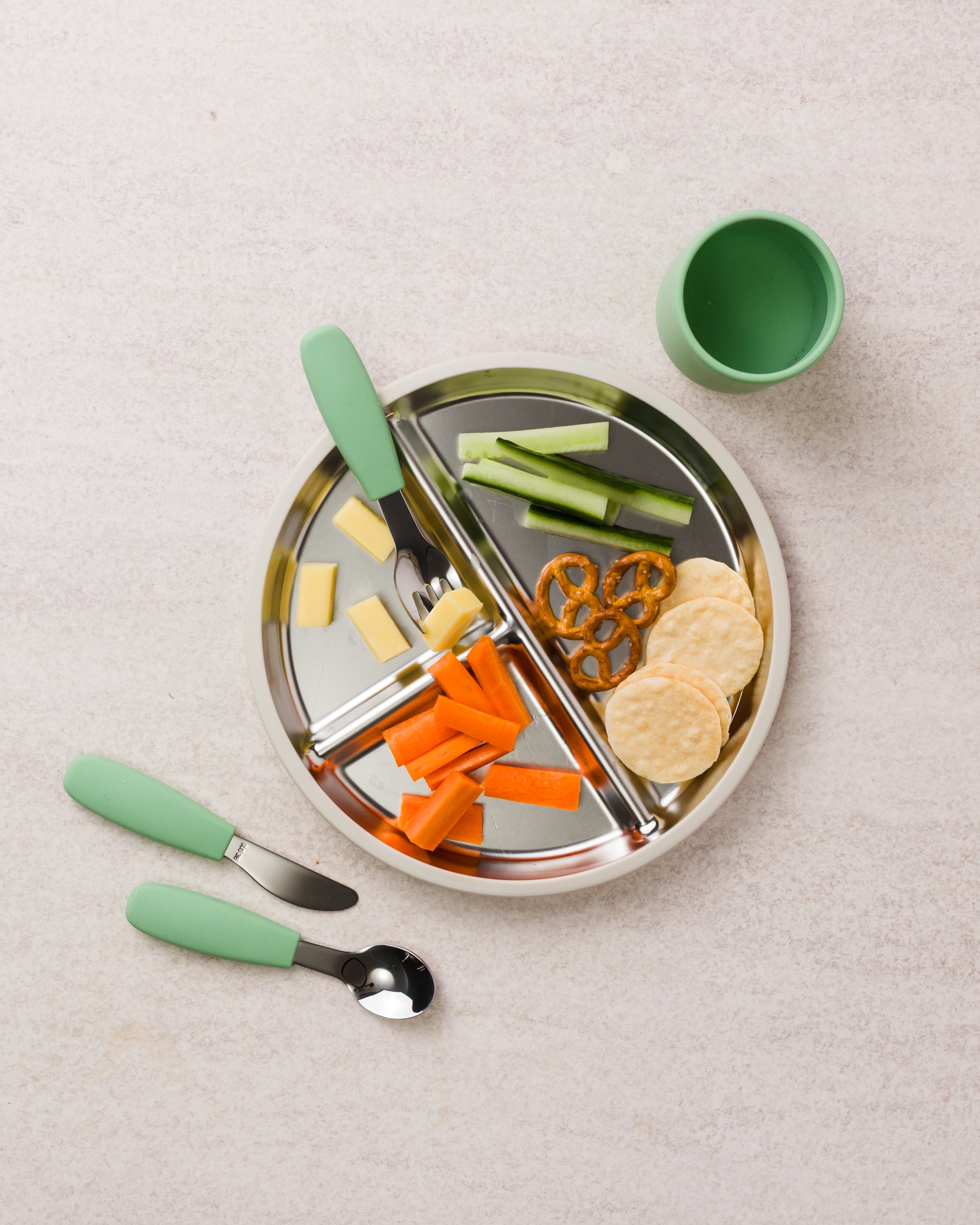 Nestling Toddler Cutlery 3pk (Sage)