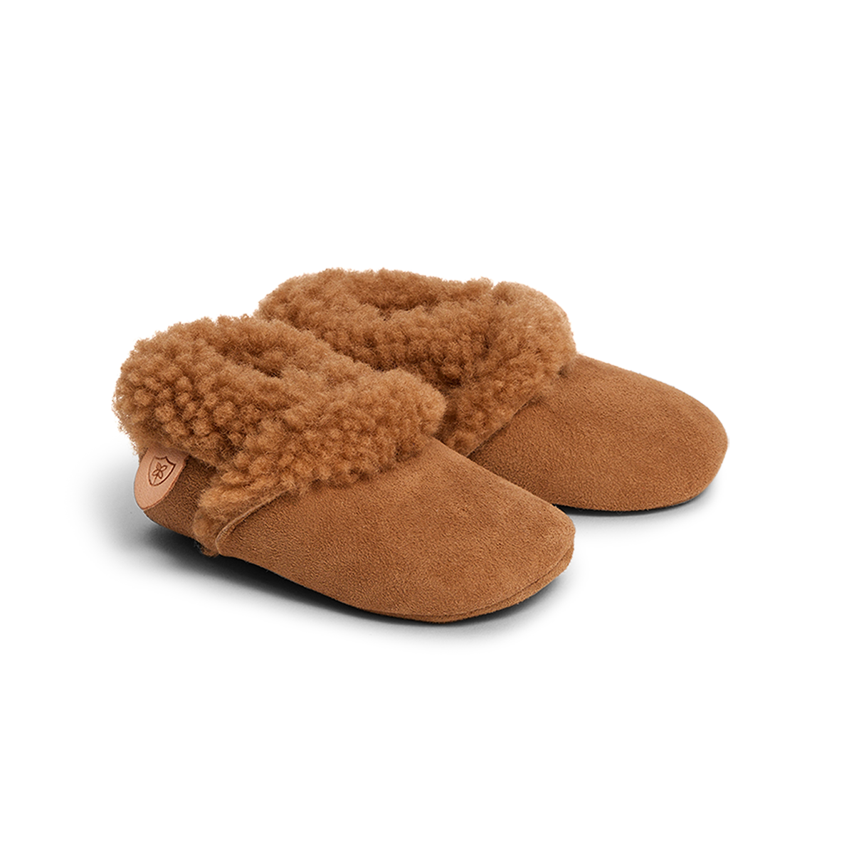 Pretty Brave Cosy Moc Baby Slippers (Tan)