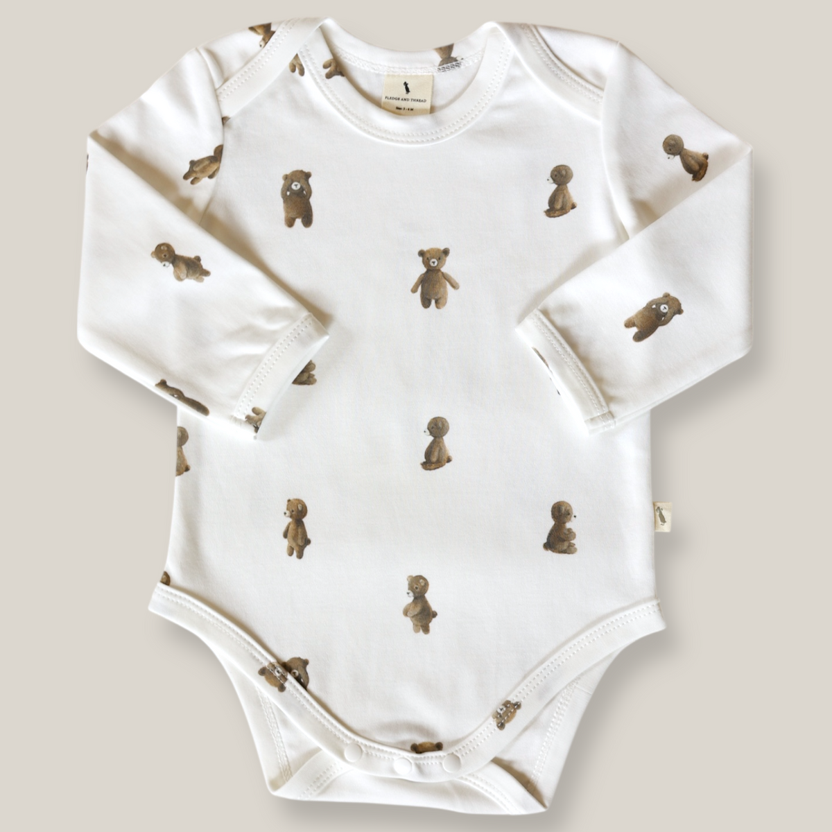 Fledge & Thread LS Bodysuit (Teddy Bear)