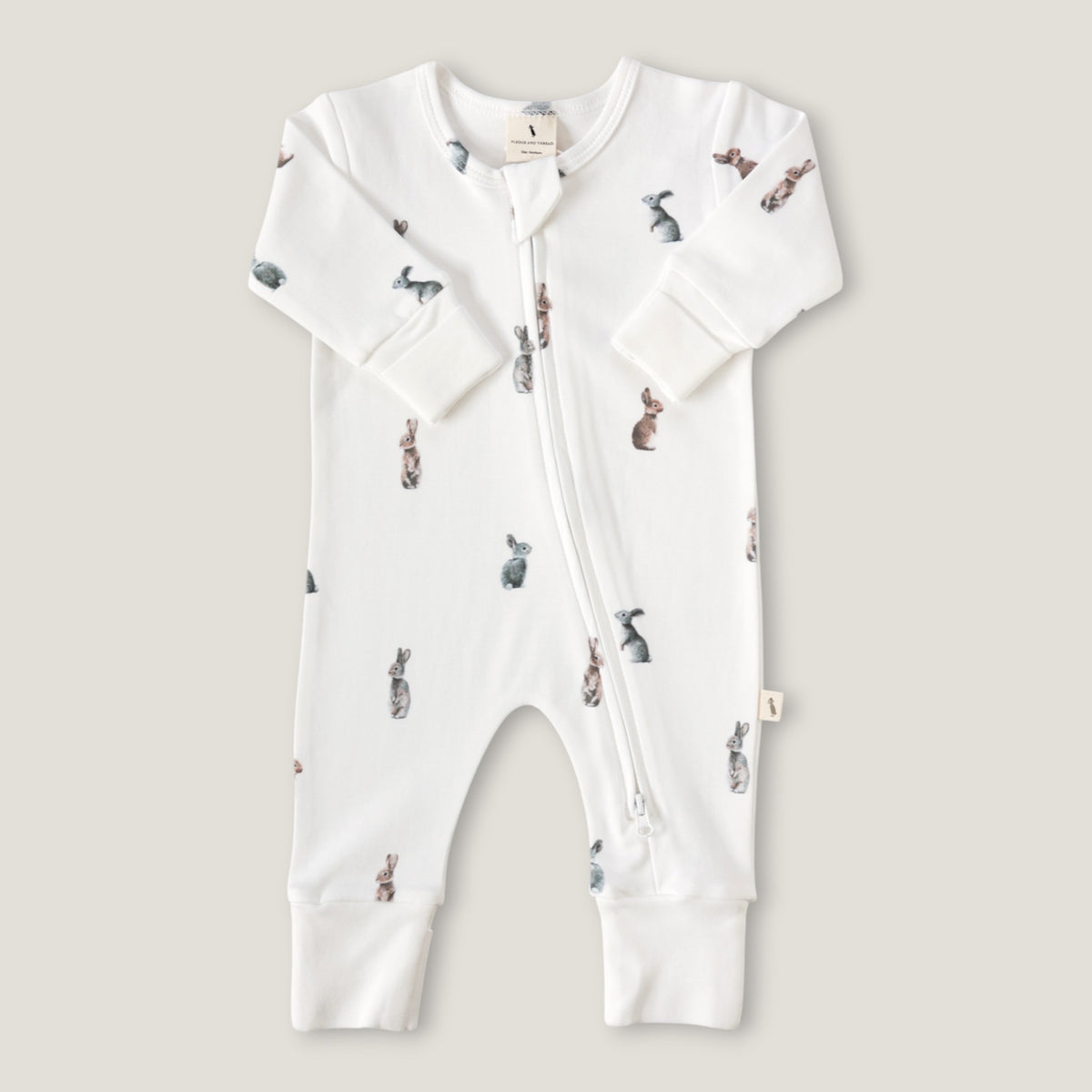 Fledge & Thread Onesie Zip Suit (Bunny)