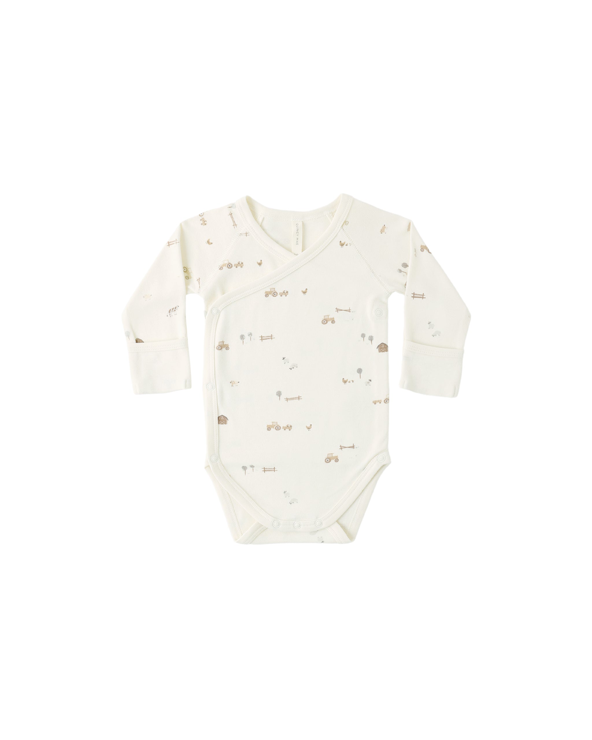 Quincy Mae Side Snap Bodysuit (Farm)