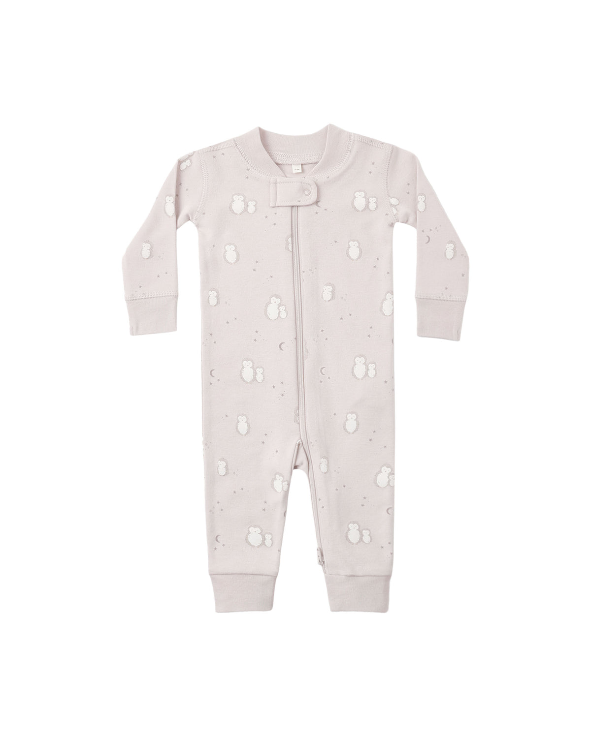 Quincy Mae Zip Long Sleeve Romper (Owls)