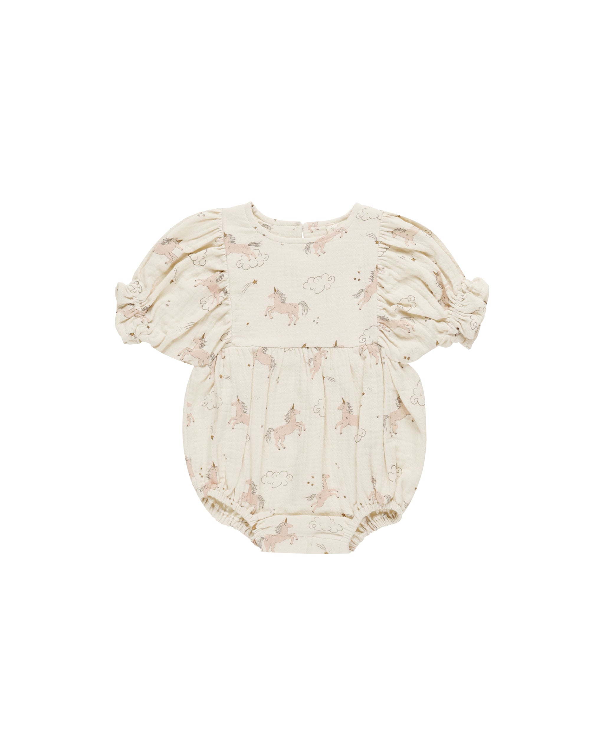 Quincy Mae Cosette Romper (Unicorns)
