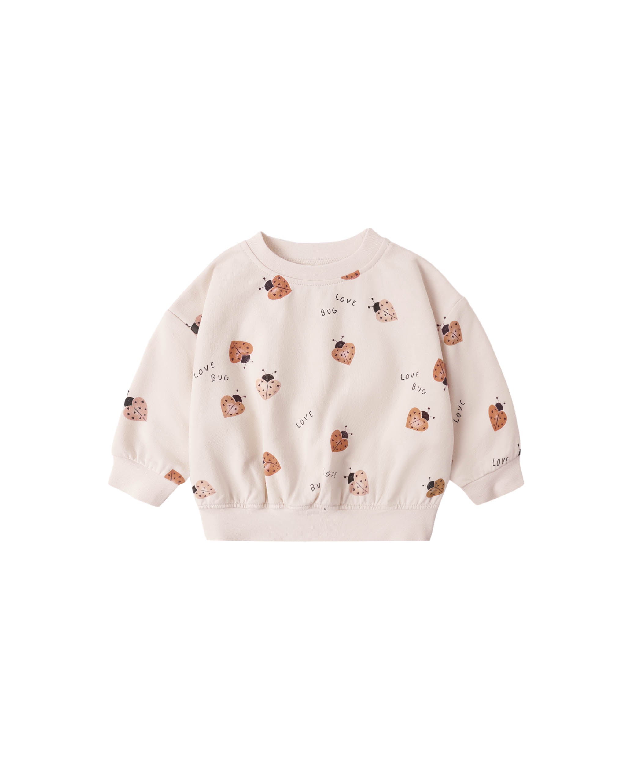 Quincy Mae Relaxed Sweatshirt (Love Bug)