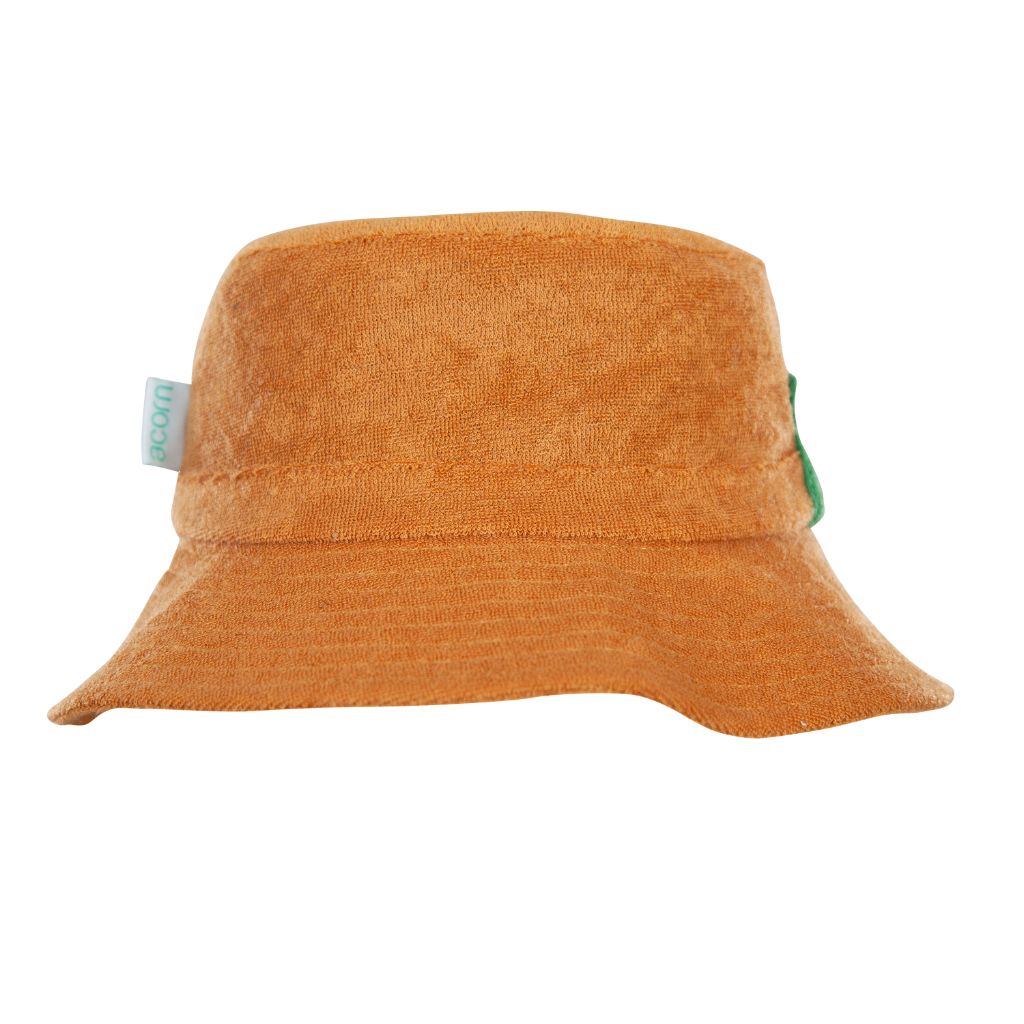 Acorn Terry Towelling Bucket Sun Hat (Caramel)
