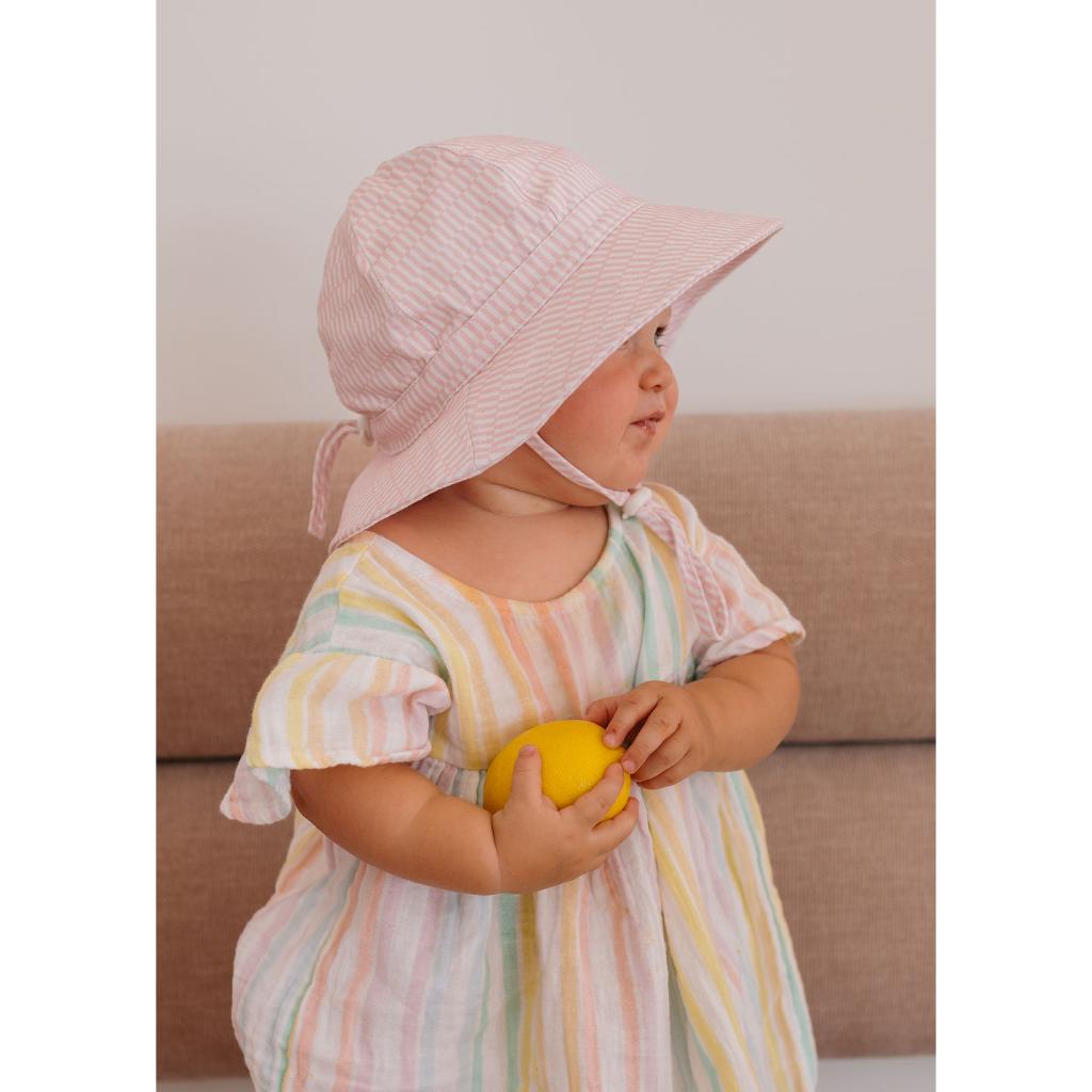 Acorn Soft Jersey Sun Hat (Pink Sprinkle)