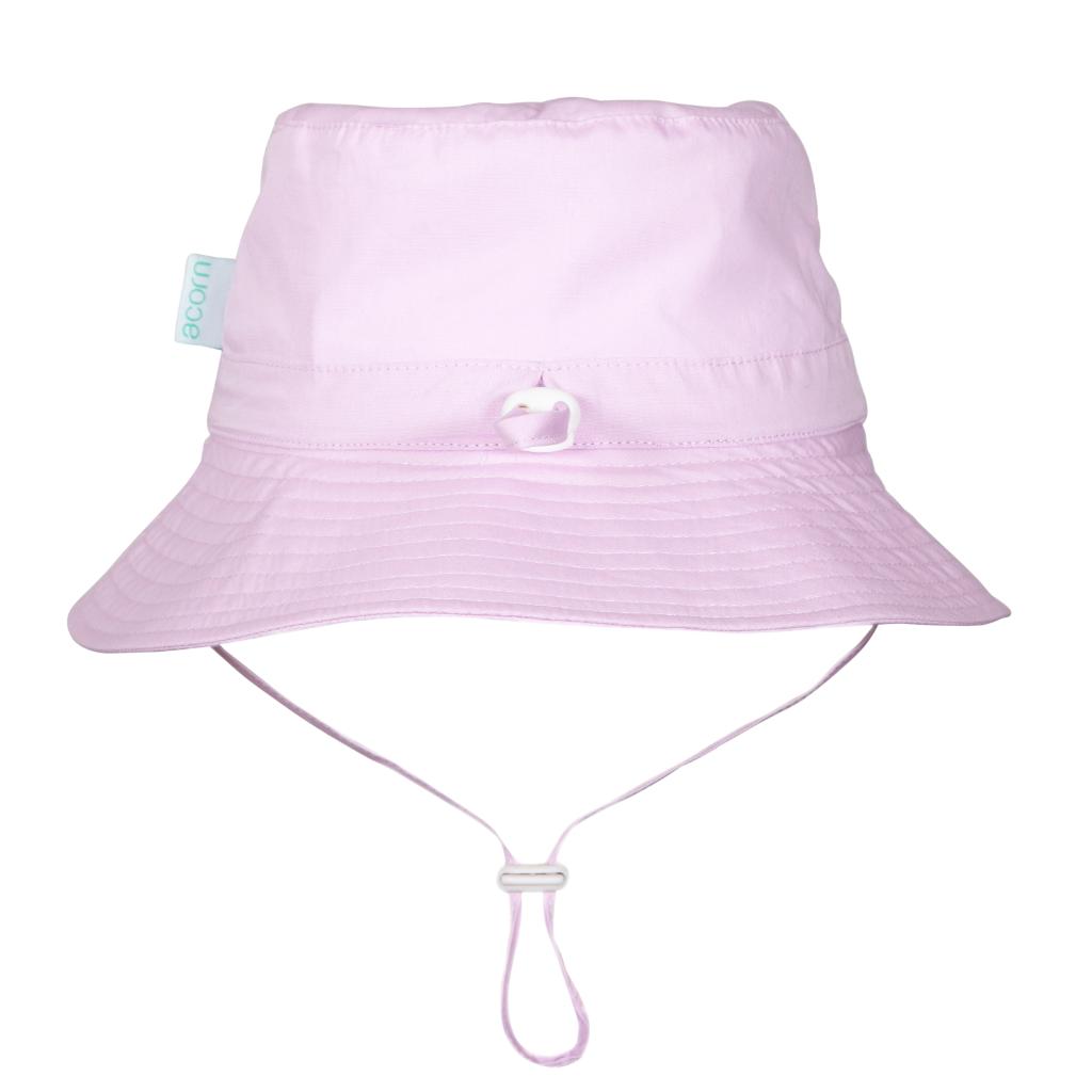 Acorn Wide Brim Bucket Sun Hat (Lilac)