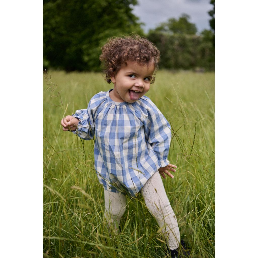 Nature Baby Meadow Bodysuit Gingham (Bluebelle Check)