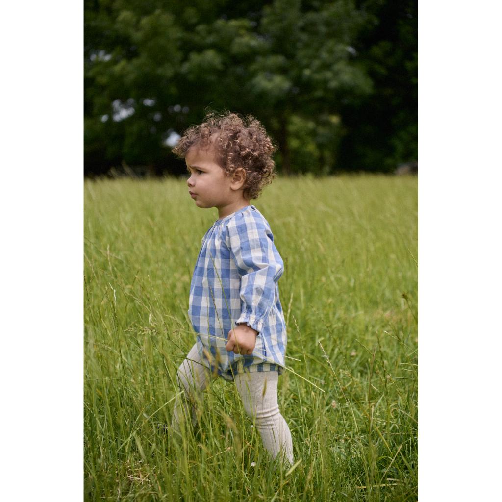 Nature Baby Meadow Bodysuit Gingham (Bluebelle Check)