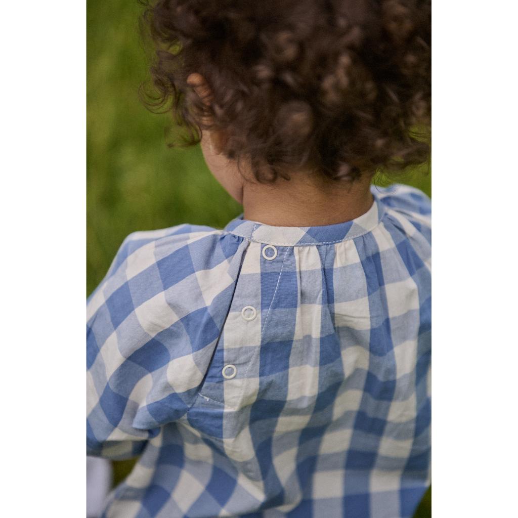 Nature Baby Meadow Bodysuit Gingham (Bluebelle Check)
