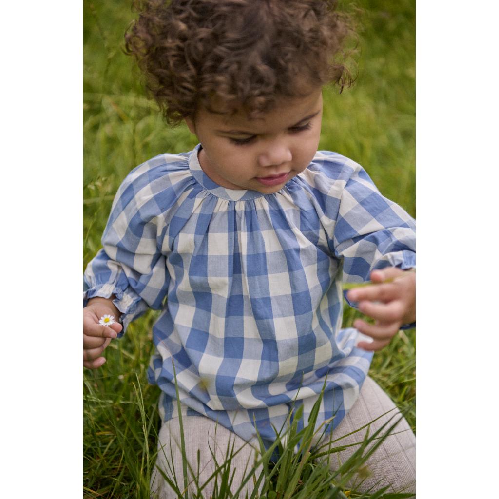 Nature Baby Meadow Bodysuit Gingham (Bluebelle Check)
