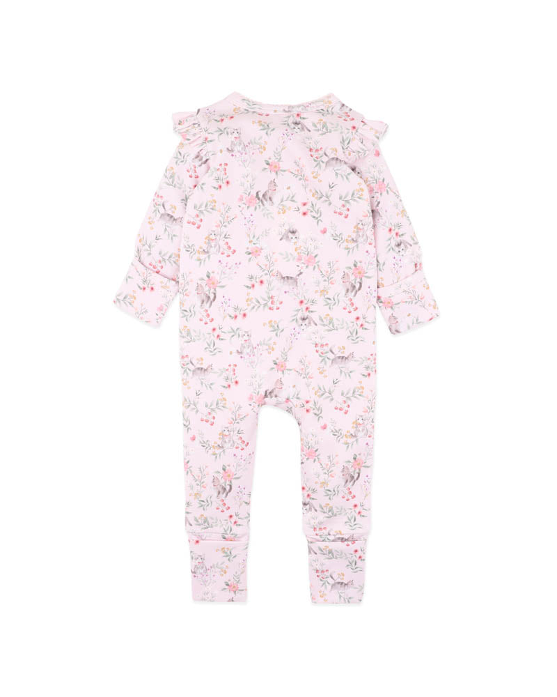 Bebe Willa Print Organic LS Zipsuit