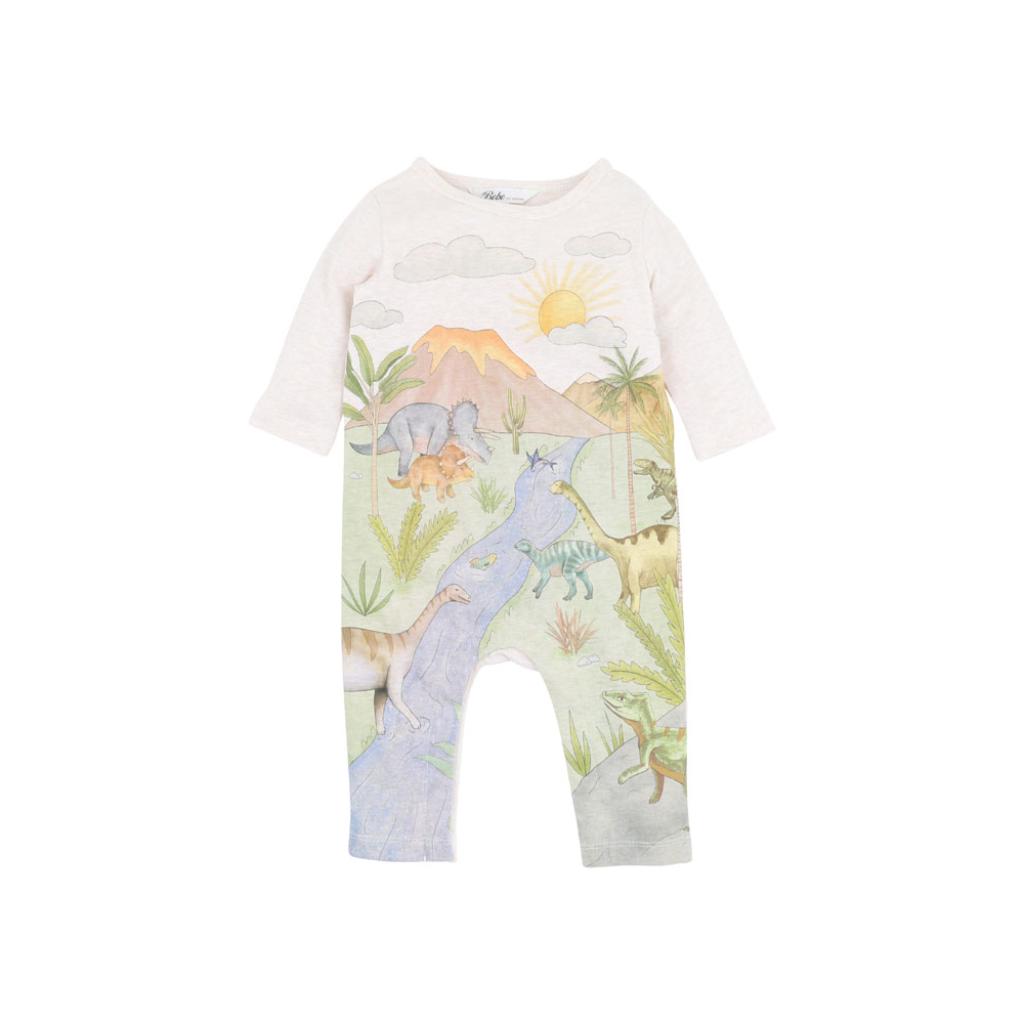 Bebe Isaac Dinosaur LS Romper