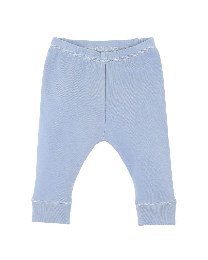 Bebe Alvin Plain Organic Leggings (Dusky Blue)