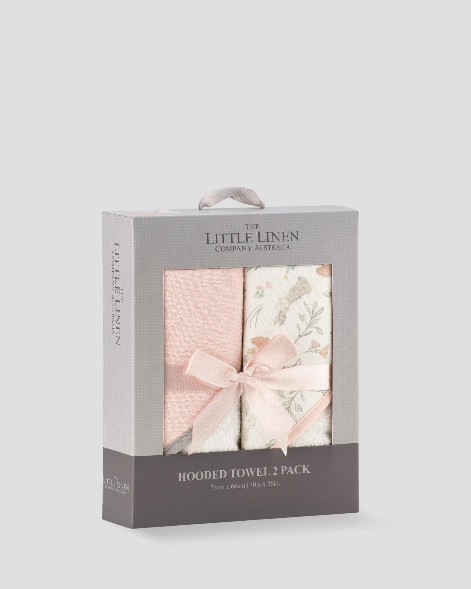 Little Linen Baby Hooded Towel 2pk (Harvest Bunny)