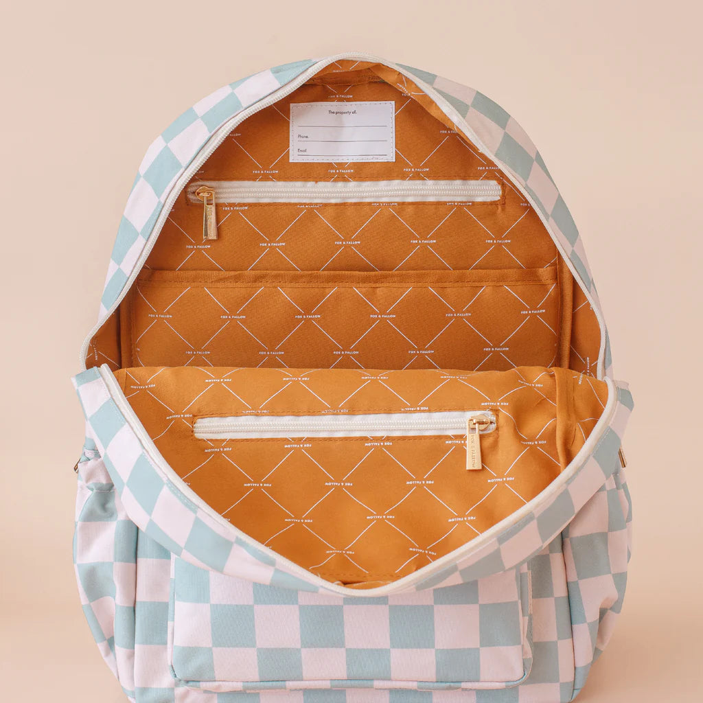 Fox & Fallow Backpack (Sage Check)