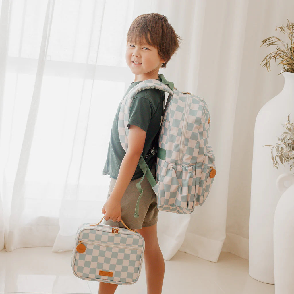 Fox & Fallow Backpack (Sage Check)