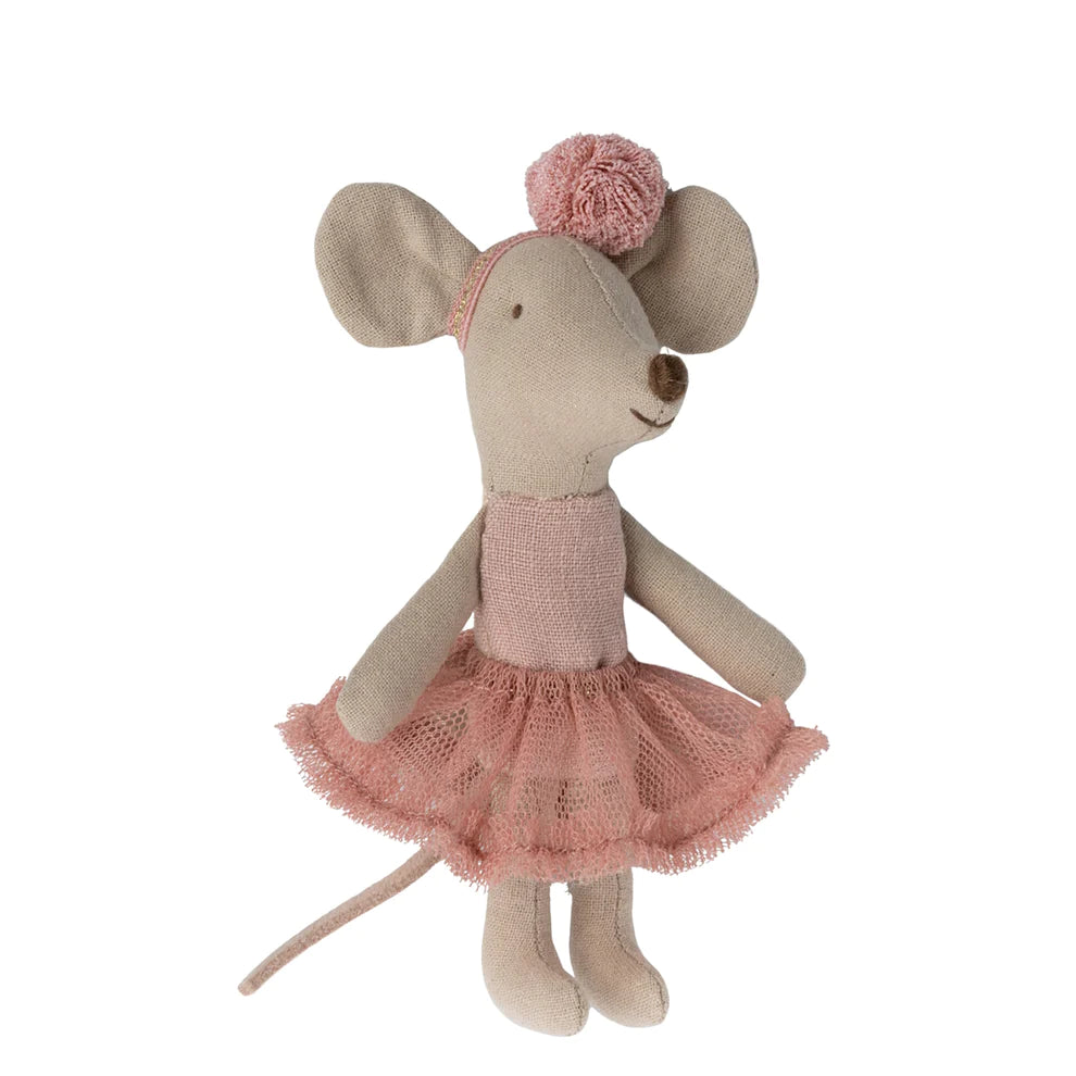 Maileg Ballerina Mouse Little Sister (Rose)