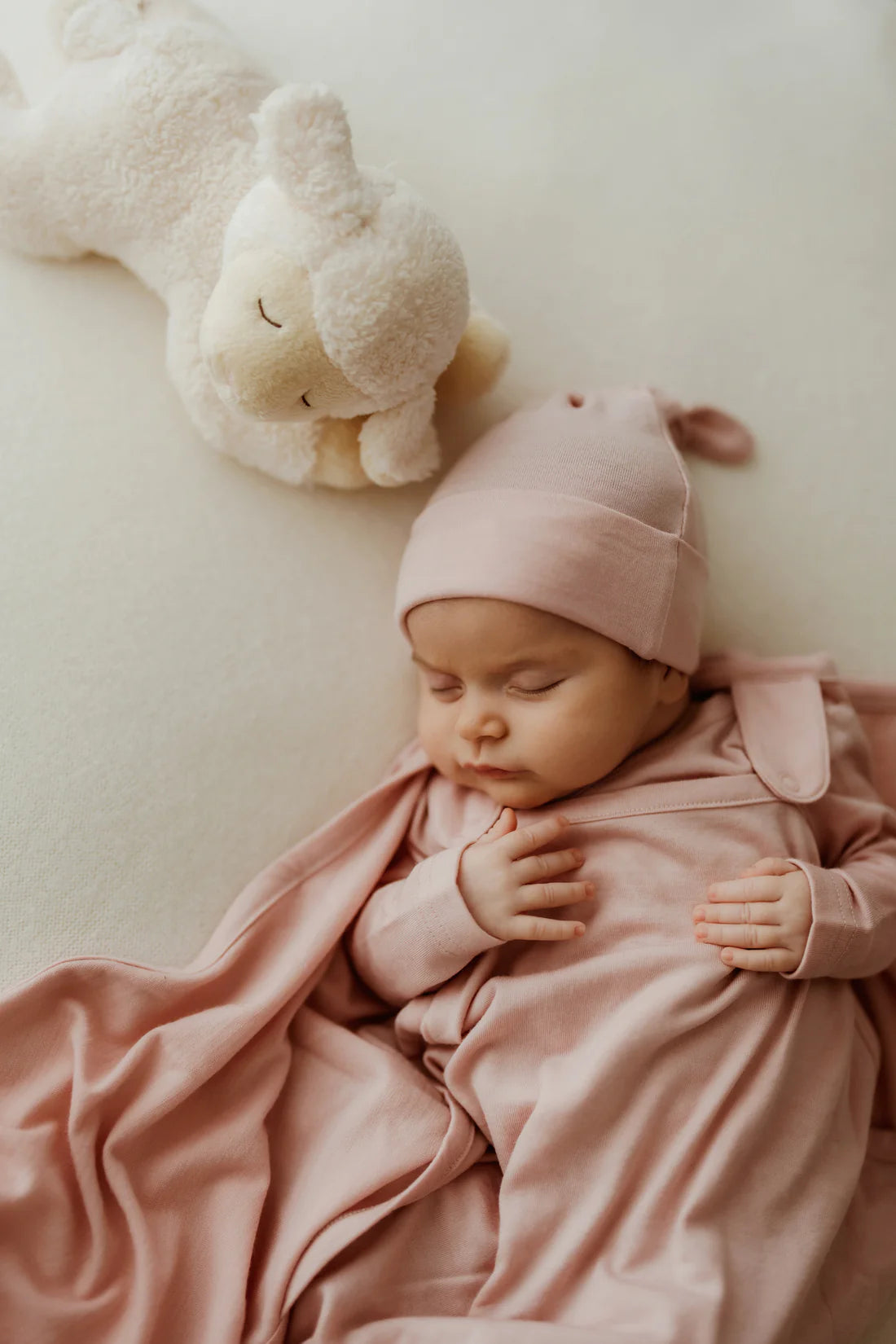 Merino Kids Beanie (Cloud Pink)