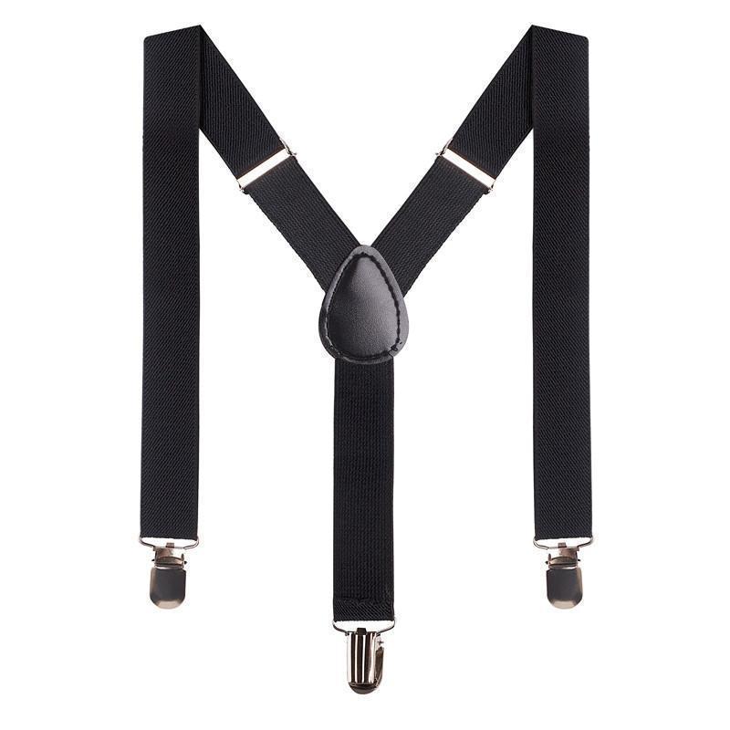 Designer Kidz Bradley Boys Suspenders (Black)