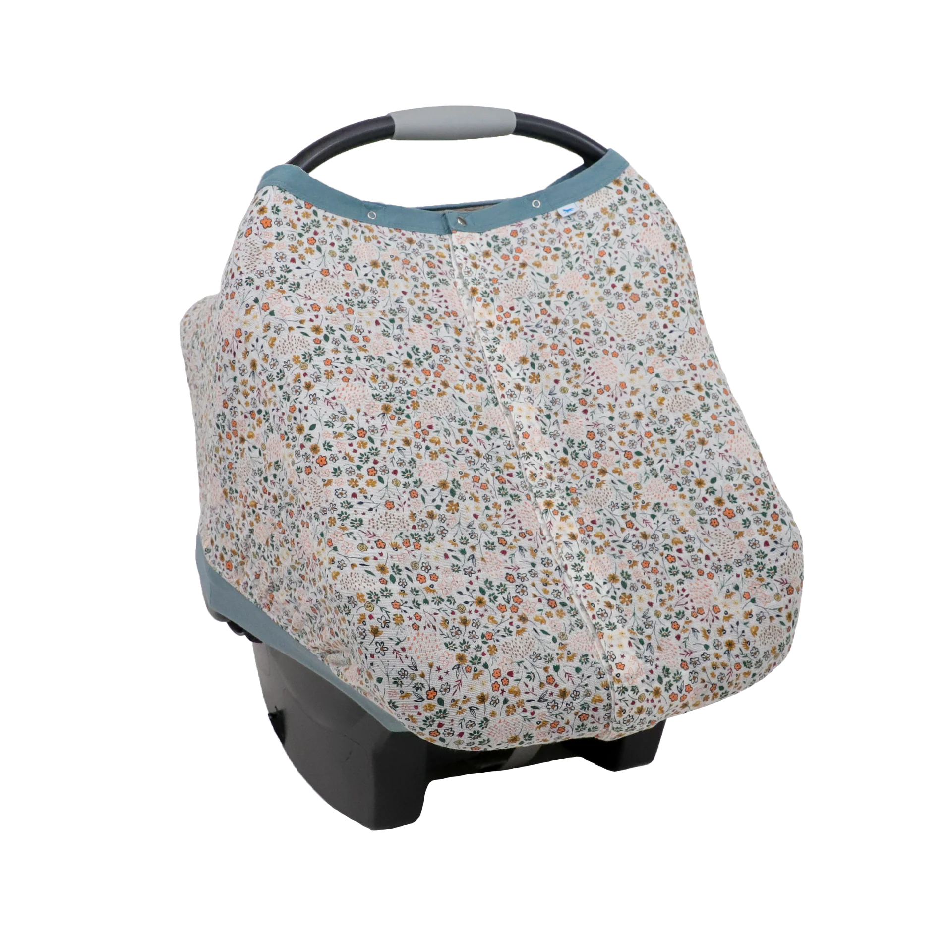 Little Unicorn Muslin Car Seat Canopy V2 (Pressed Petals)
