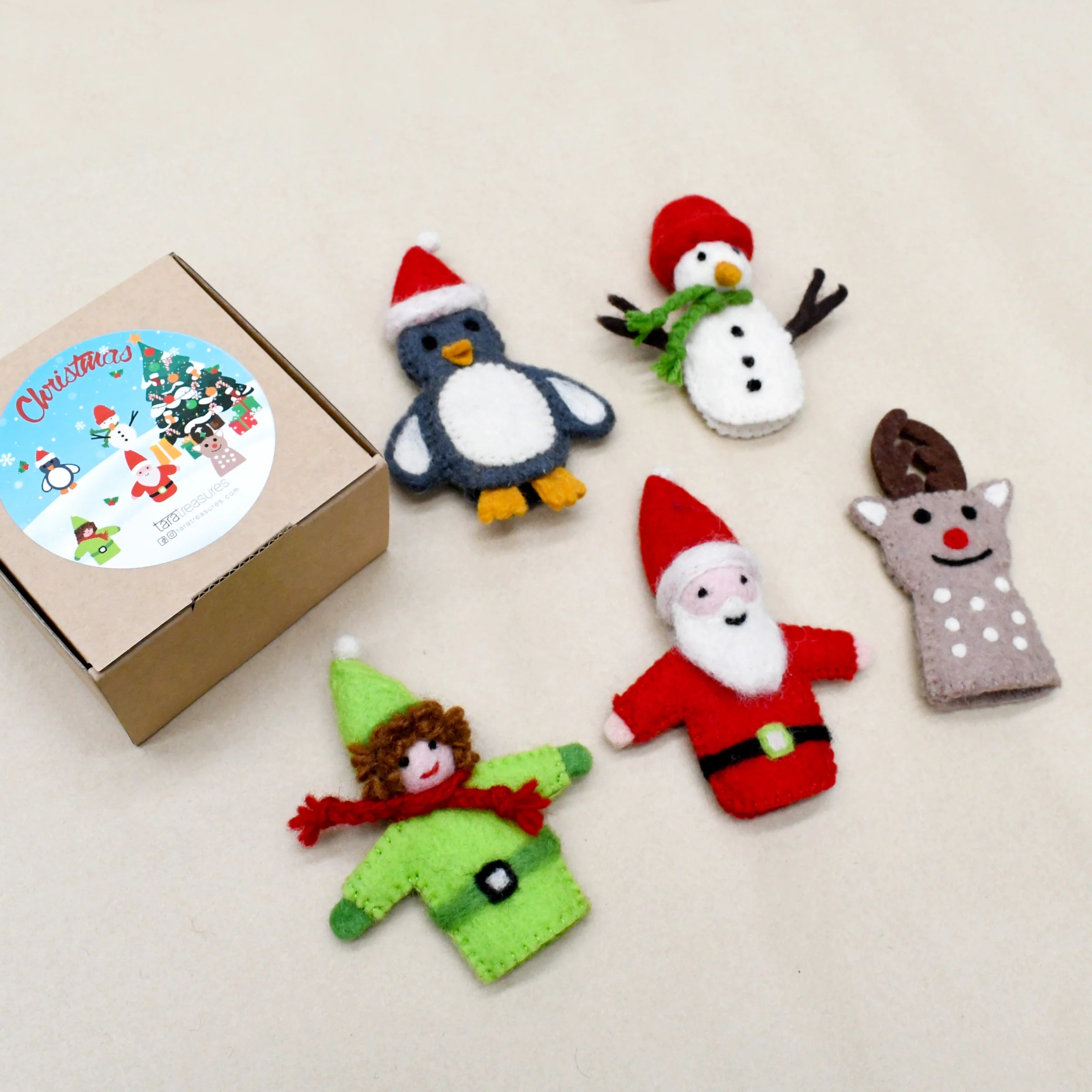 Tara Treasures Finger Puppet Set (Christmas)