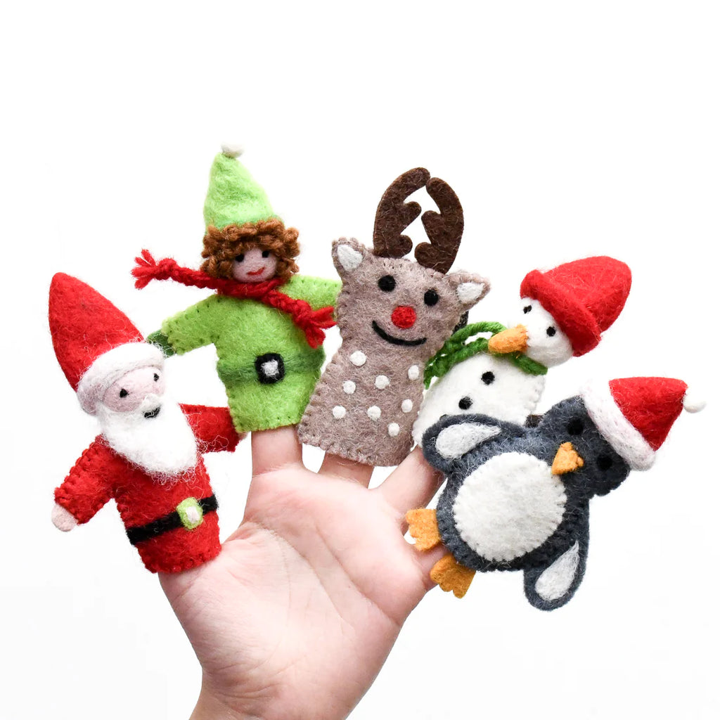 Tara Treasures Finger Puppet Set (Christmas)