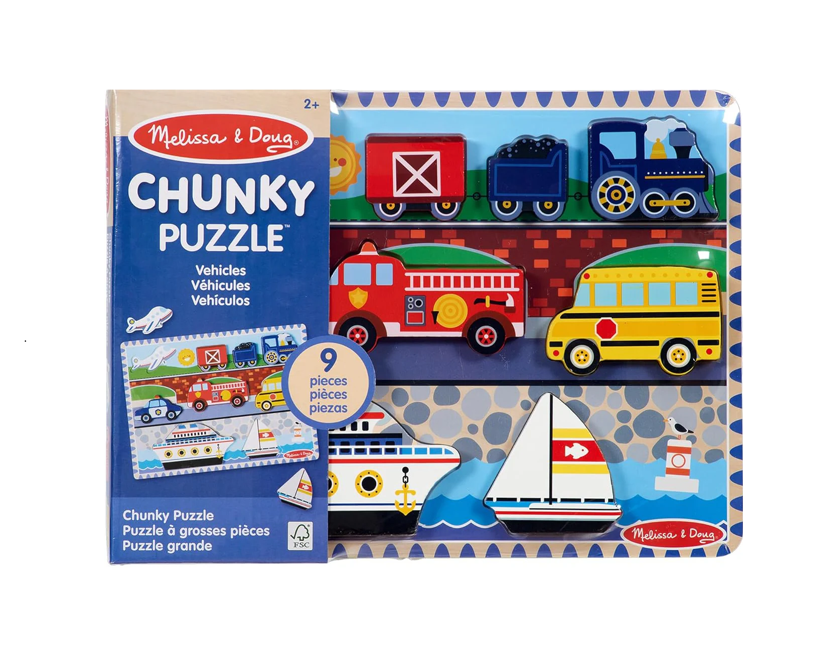 Melissa & Doug Chunky Puzzle (Vehicles)