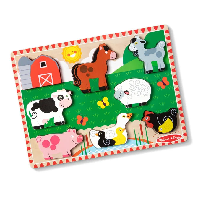 Melissa & Doug Chunky Puzzle (Farm Animals)