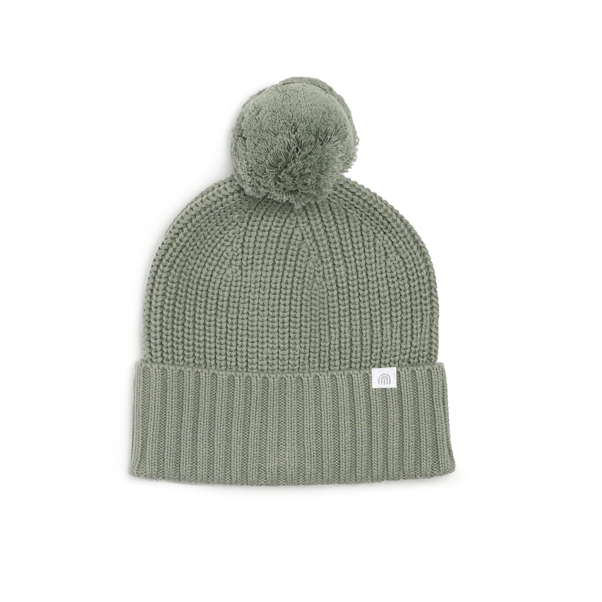 KYND Baby Chunky Rib Knit Beanie (Sage)