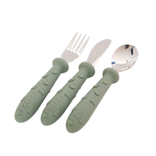 Zazi Clever Cutlery Set (Sage)