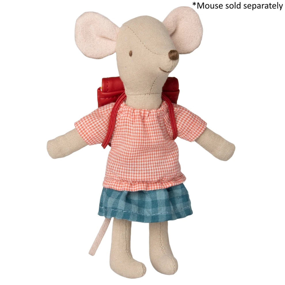 Maileg Clothes & Bag for Big Sister Mouse (Red)