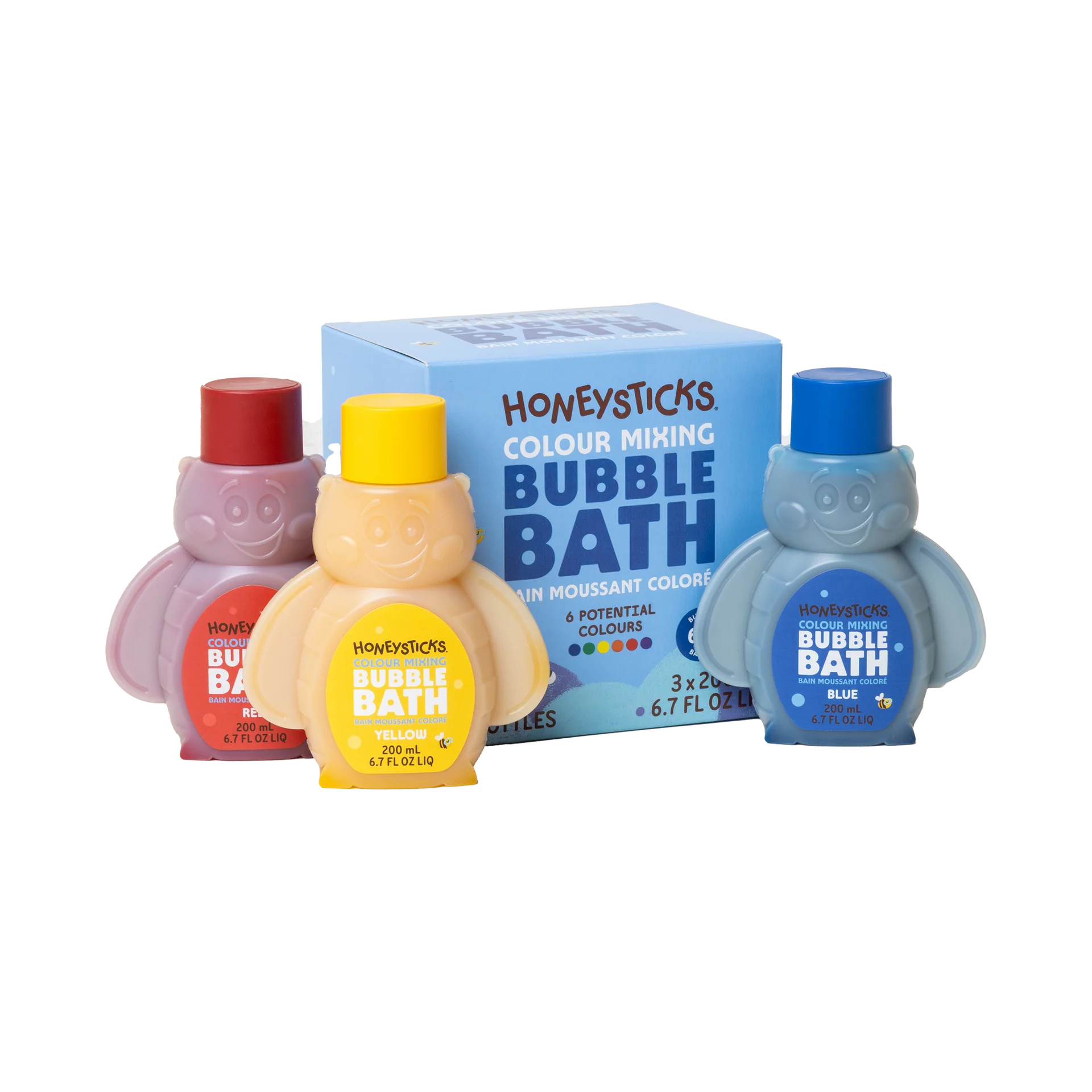 Honey Sticks Colour Mixing Bubble Bath 3pk