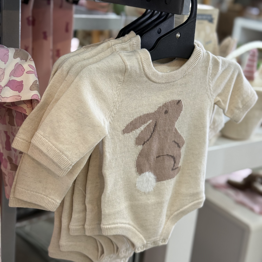 country road baby easter bunny bodysuit