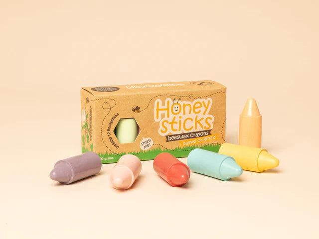 Honey Sticks Beeswax Crayons (Pastel)